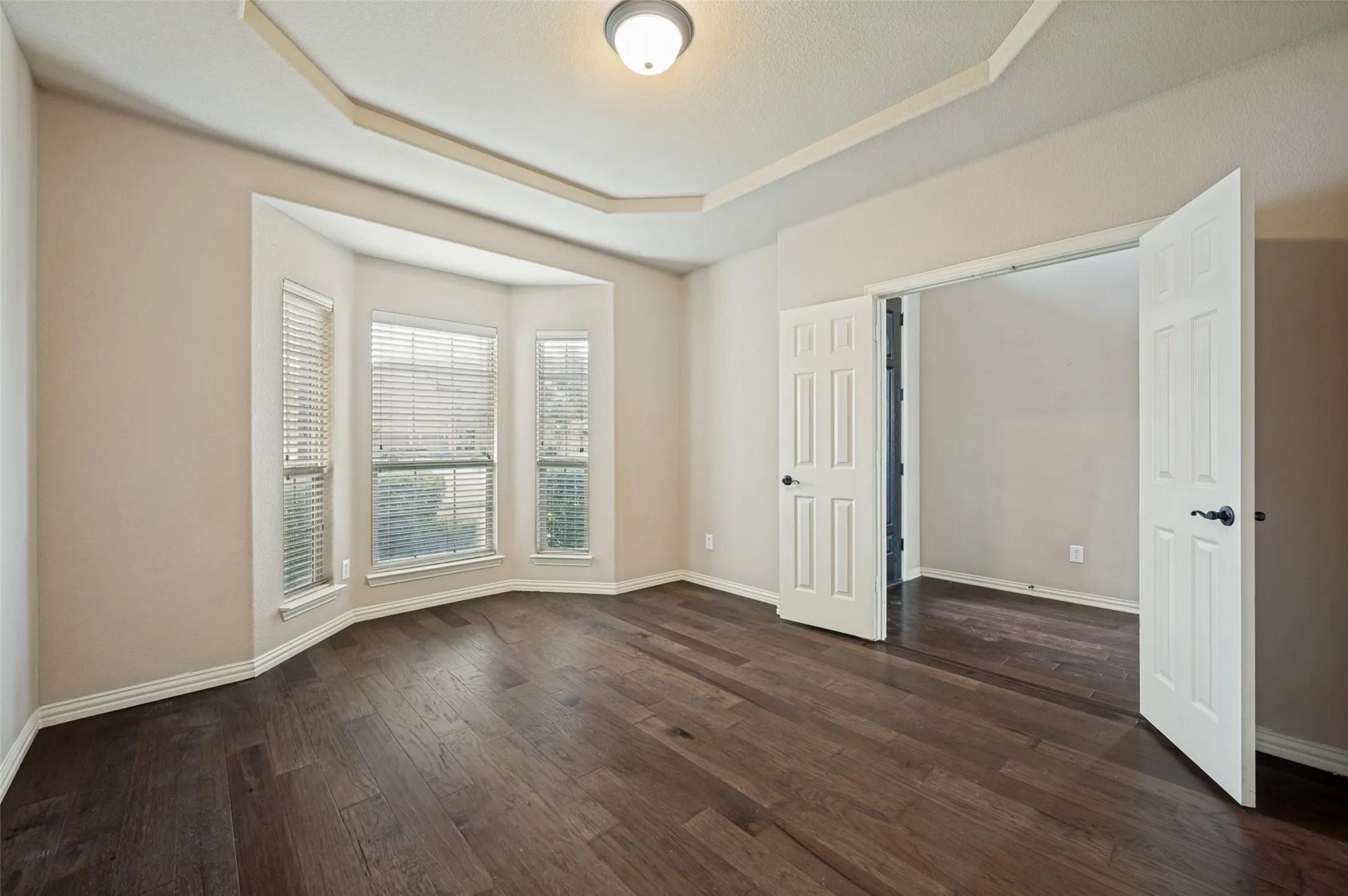 Oversized office at front entry