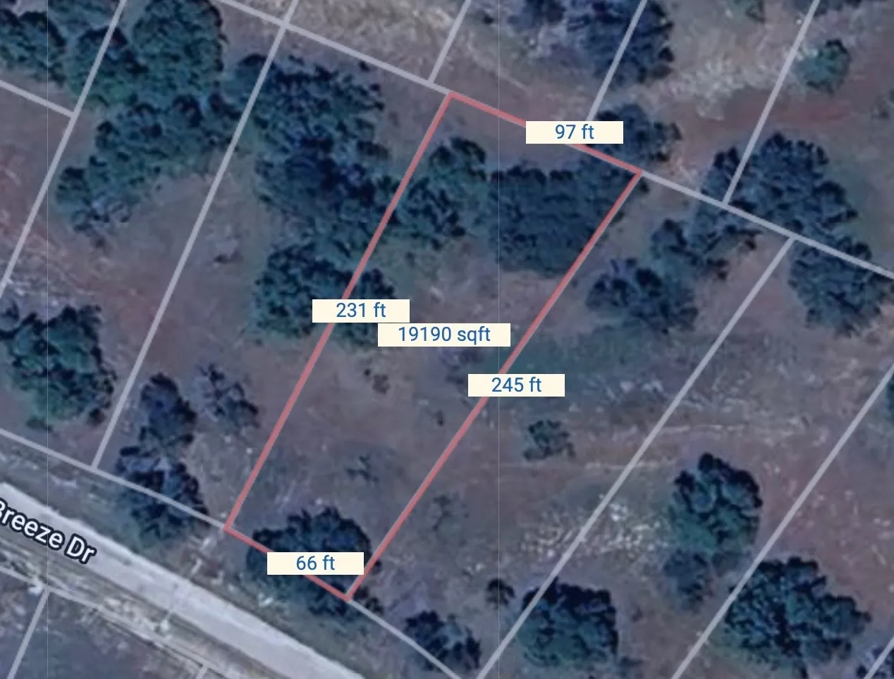 Property Survey. Outlining the property boundaries and dimensions