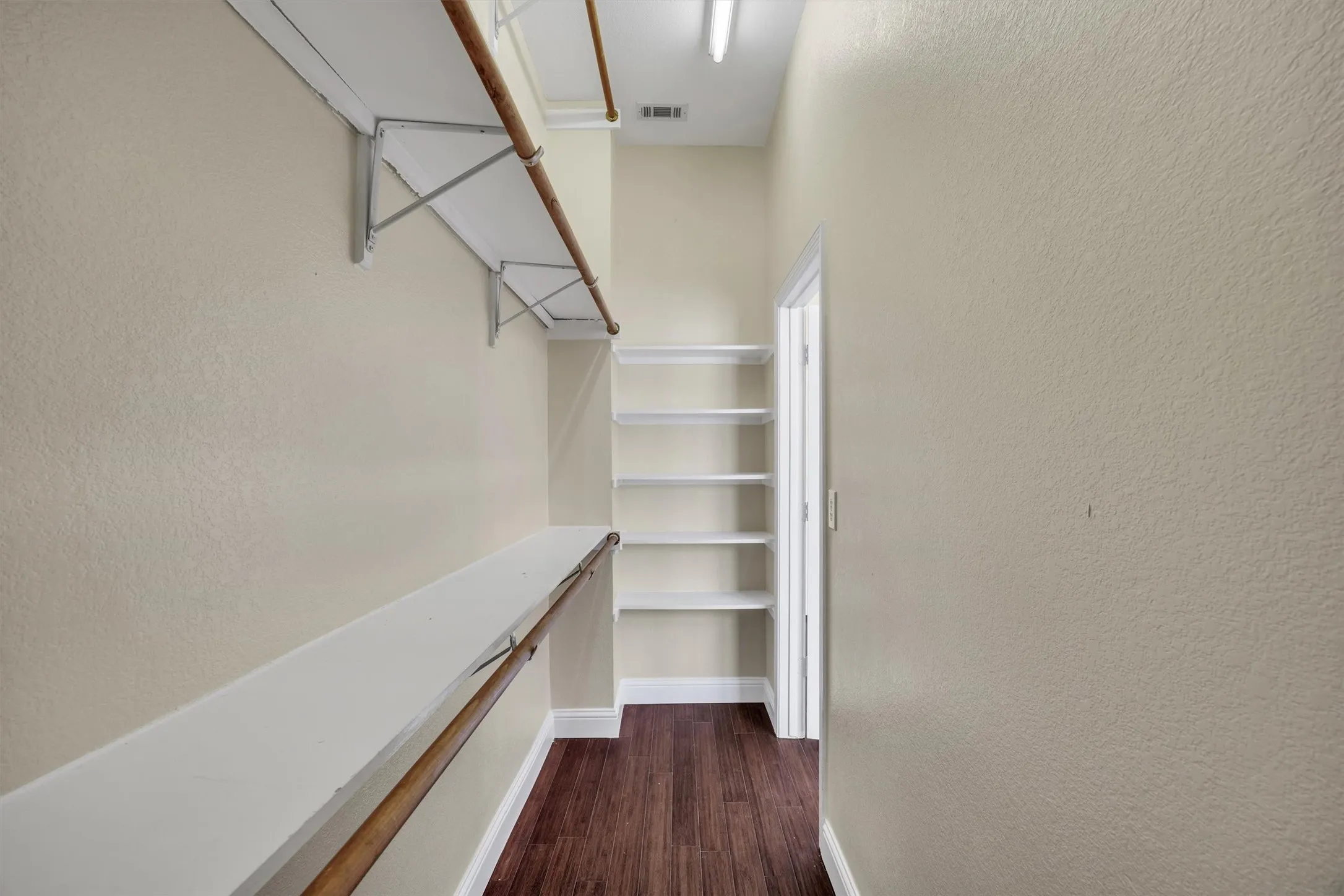 1 of 2  Main Bedroom/ Bathroom Closets