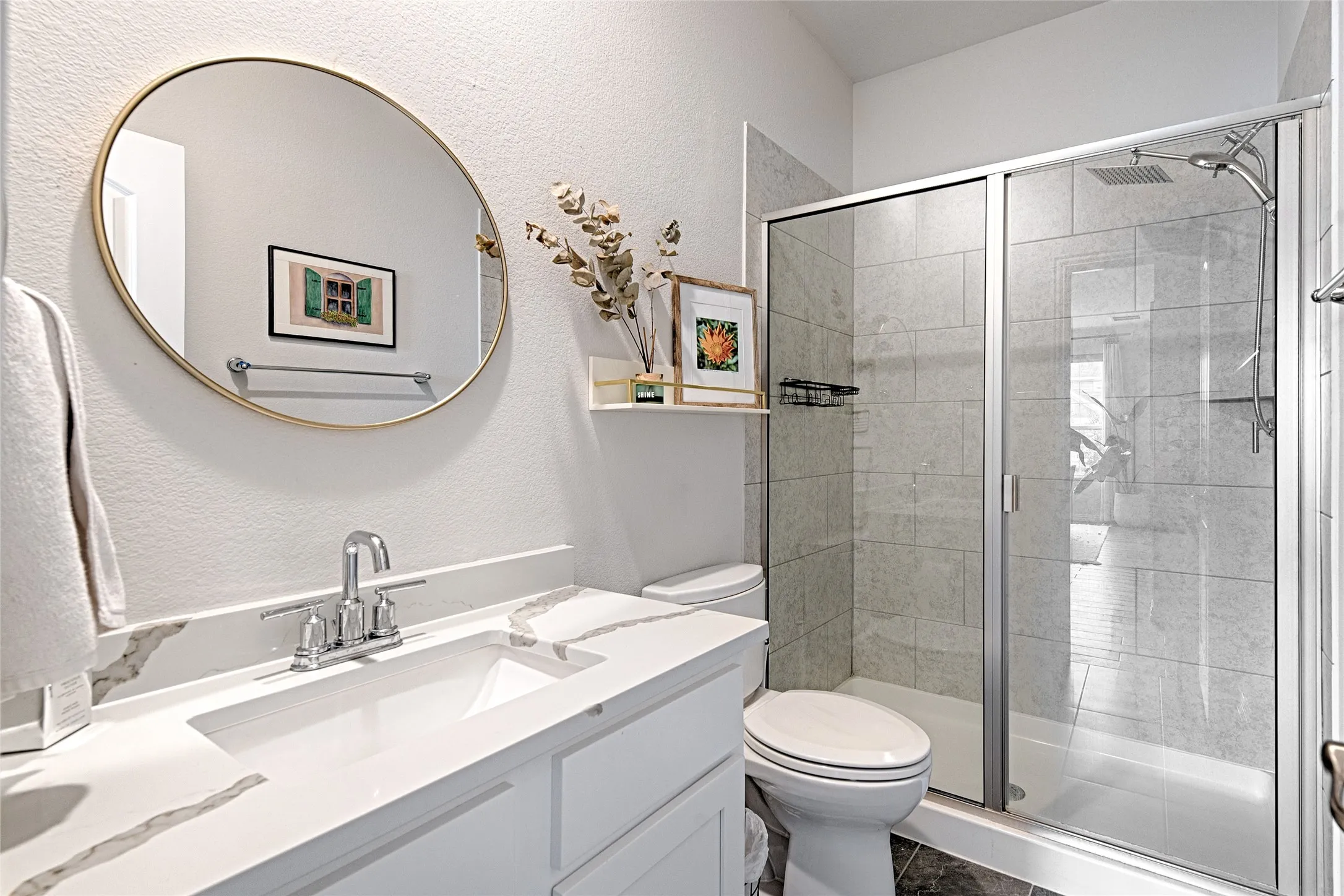 Full Walk-in Shower downstairs.