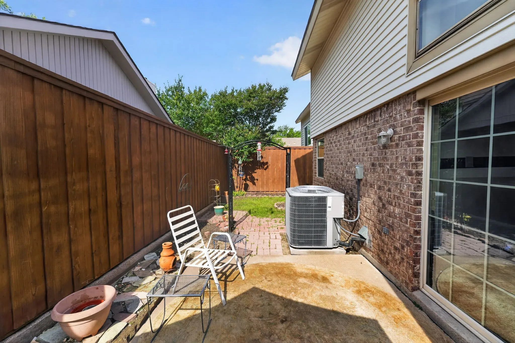Outdoor patio area