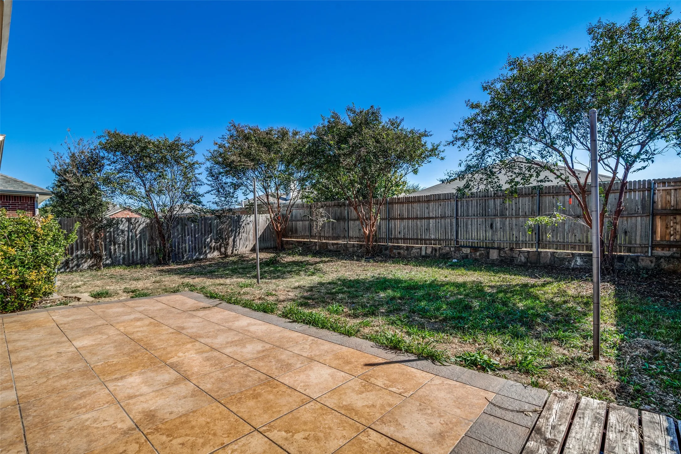 View of yard featuring a patio