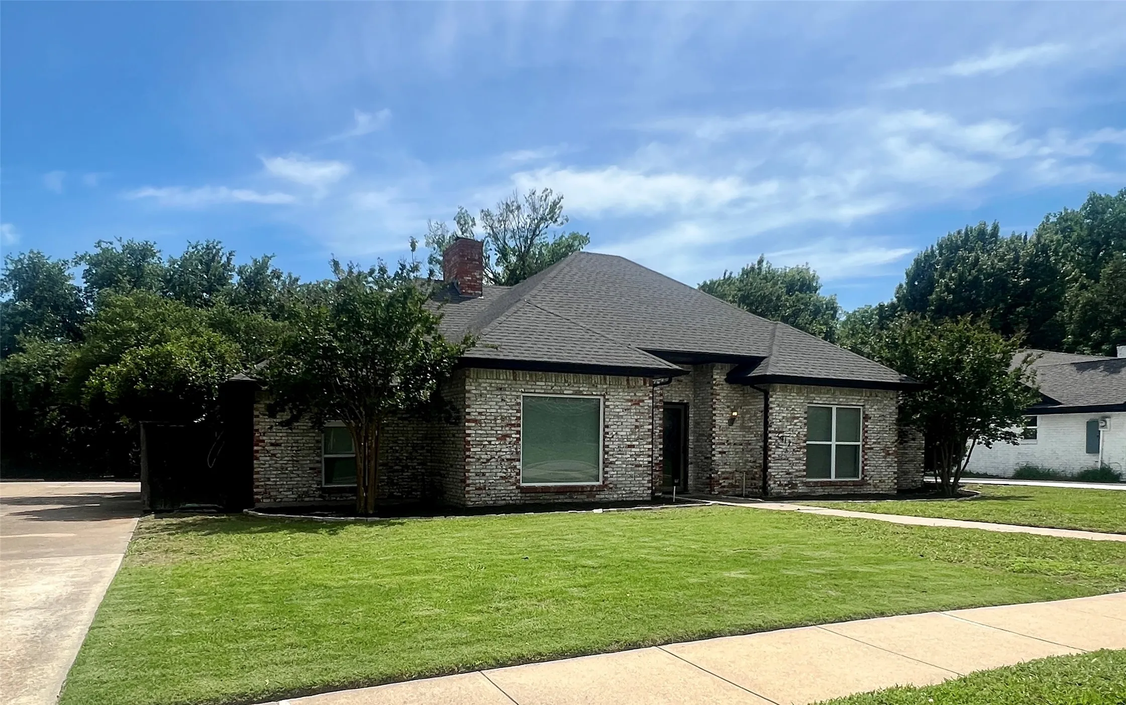 Large front yard