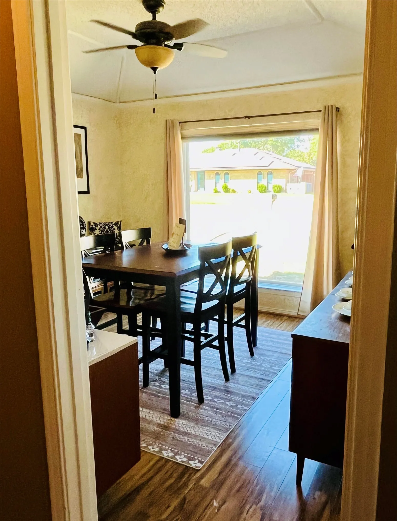 View from kitchen to Dining Room