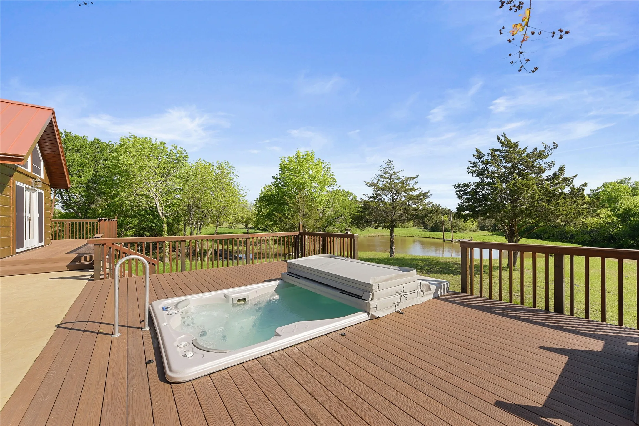 Swim Spa, Deck across entire Back of house
