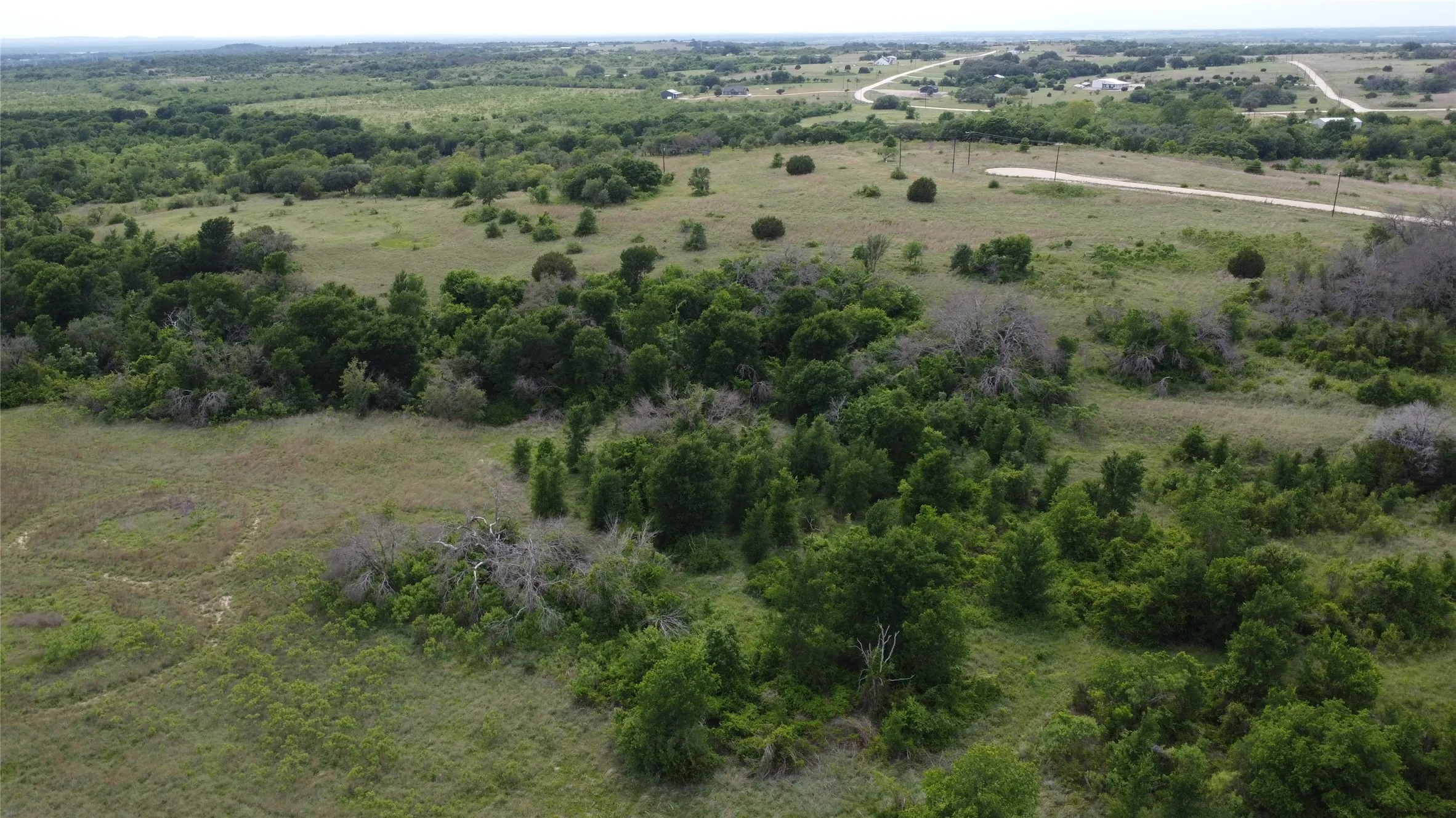 Far back side of connecting property facing towards front
