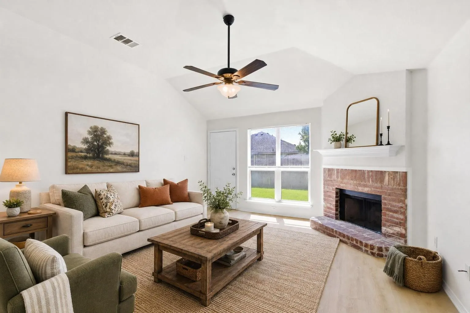 Virtually staged to demonstrate use of space