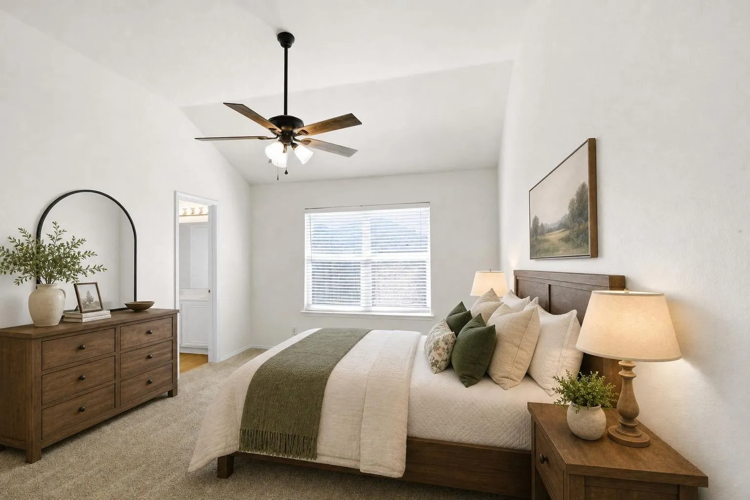 Virtually staged to demonstrate use of space