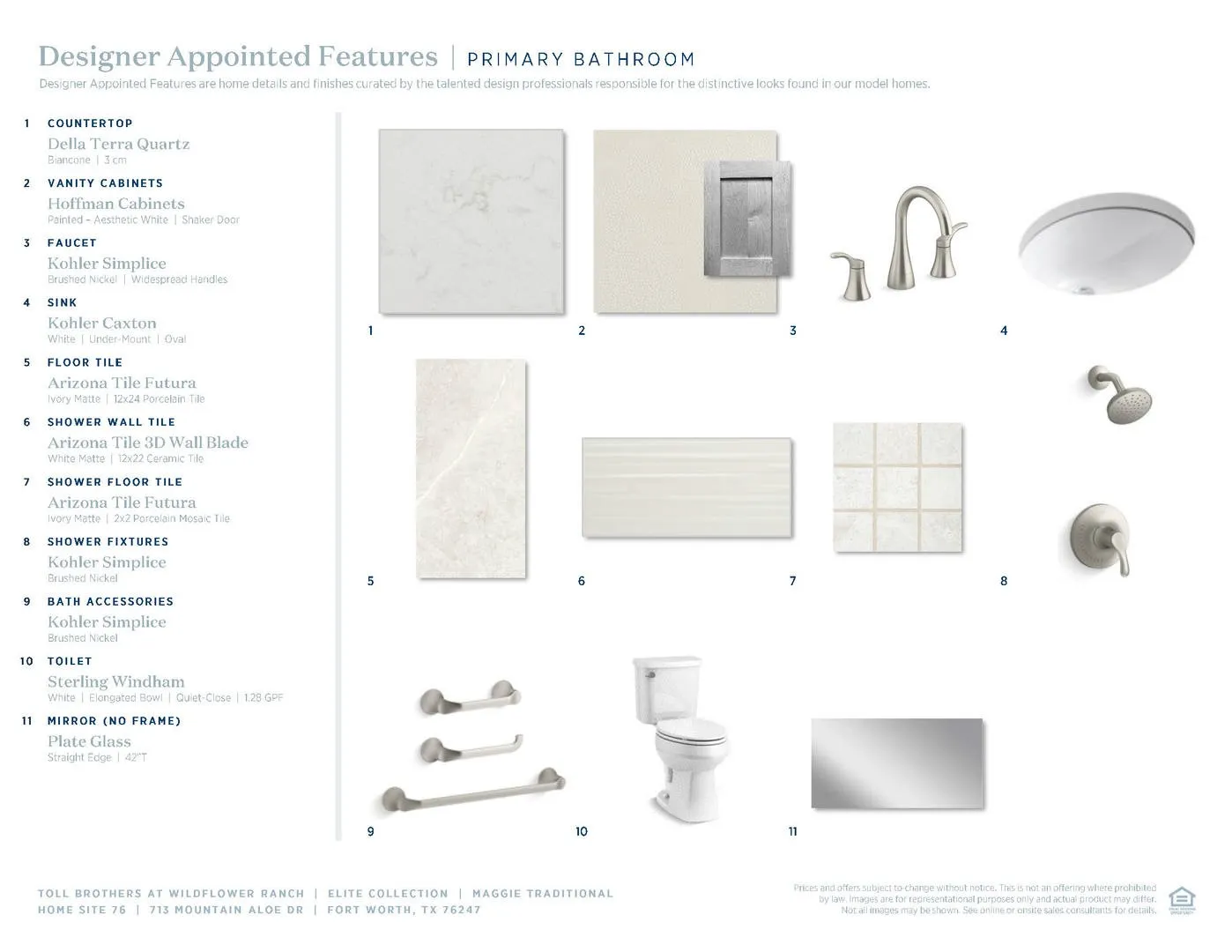 Maggie Traditional-Primary Bath Selections