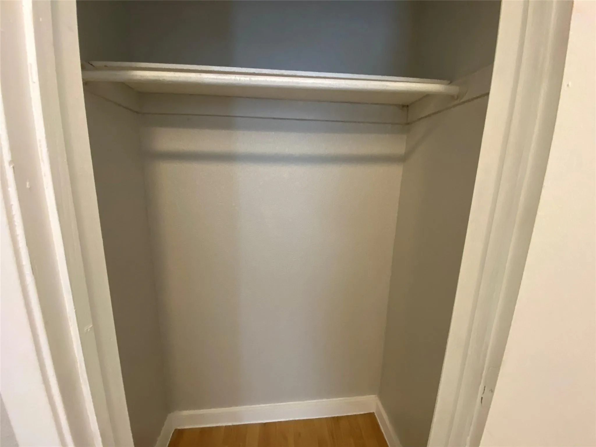 Maximize your organization with this conveniently located and well-proportioned closet, ready to store your essentials neatly.