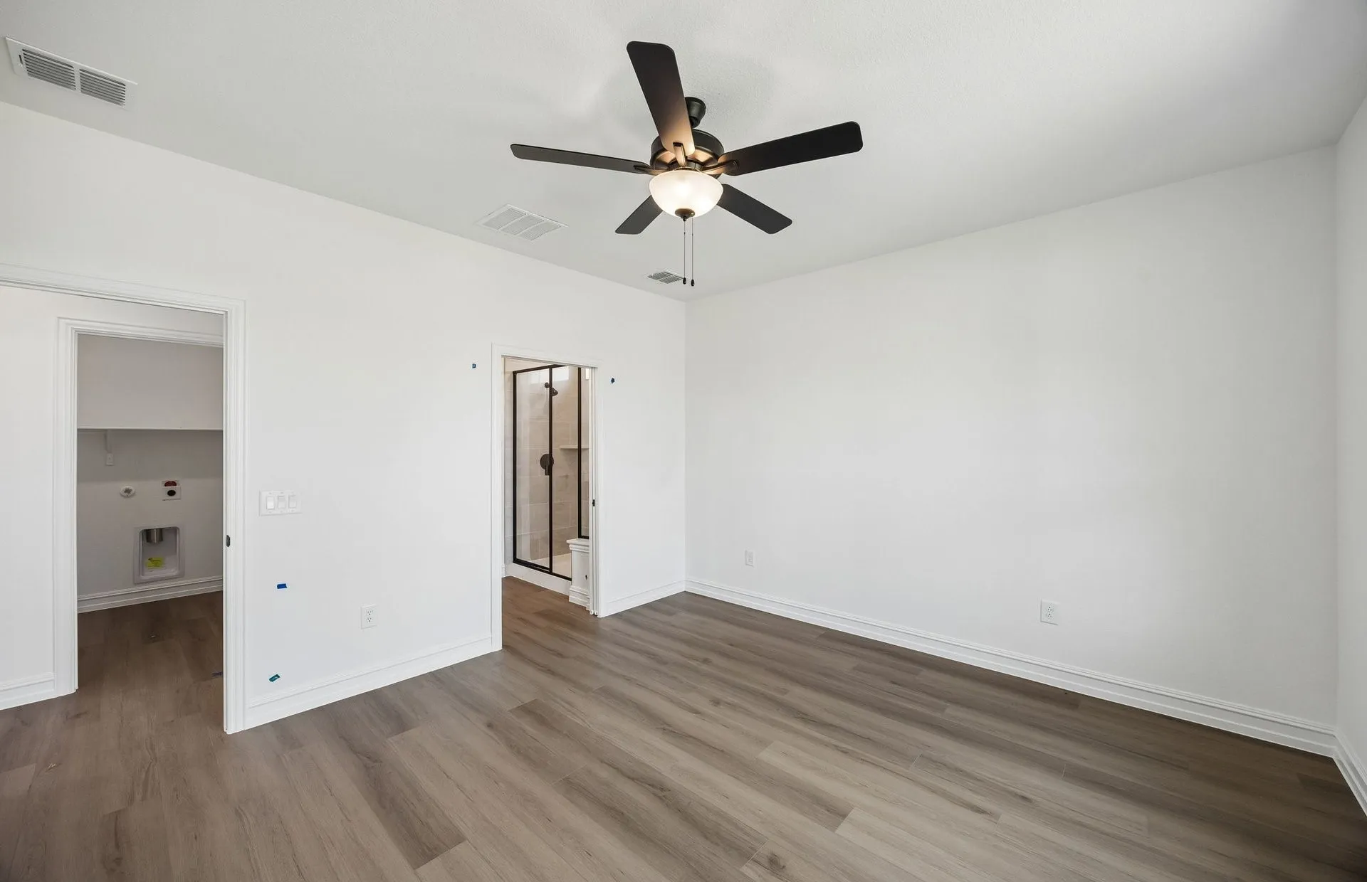 Primary bedroom with private bath