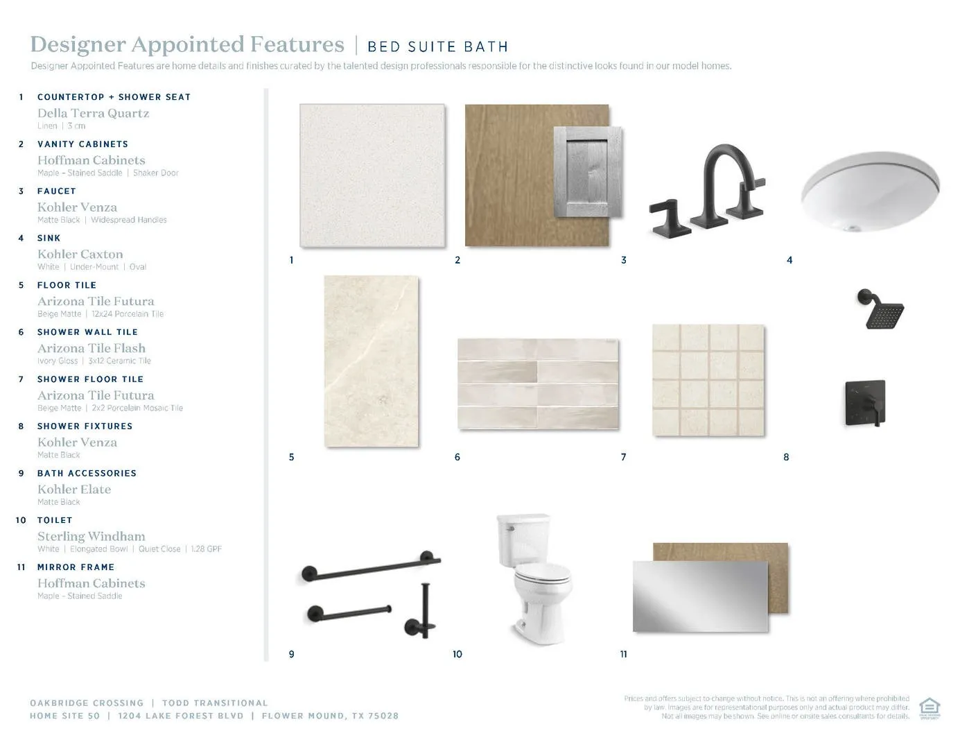 Todd Transitional-Bed Suite Bath Selections