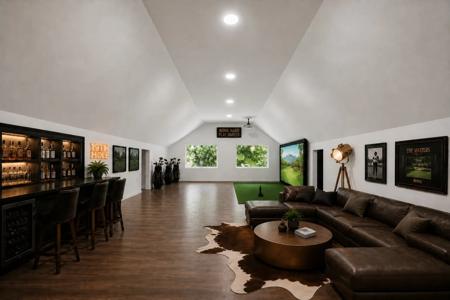 Third-Level Flex Space with Half Bath & Private AC