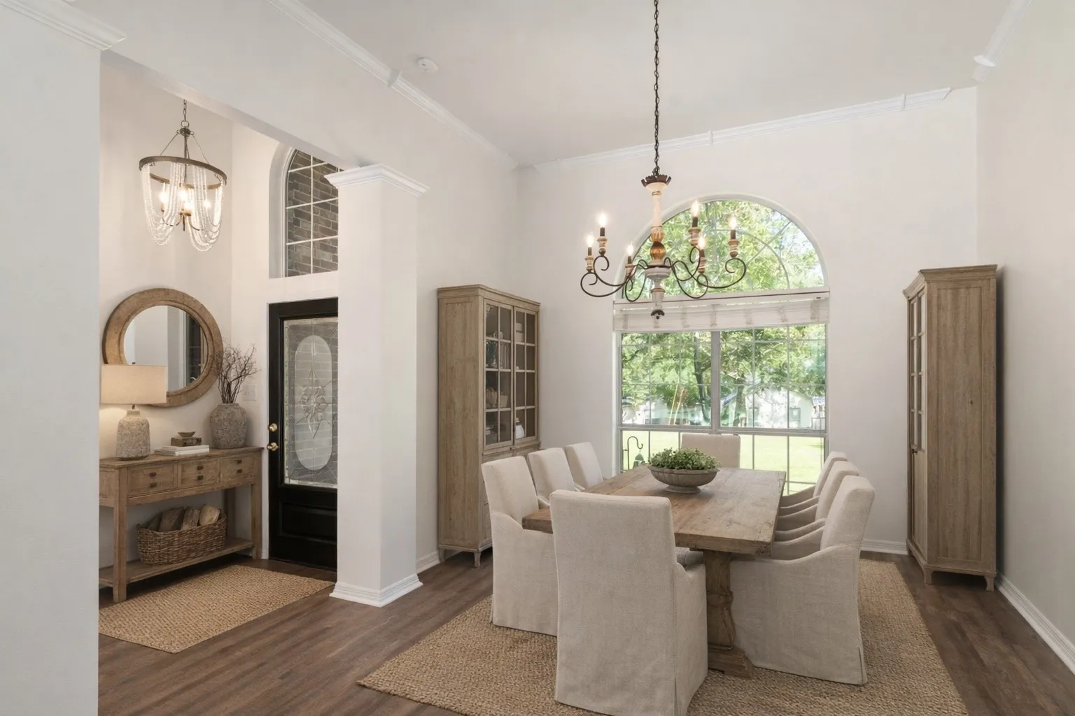 Entry and formal dining room