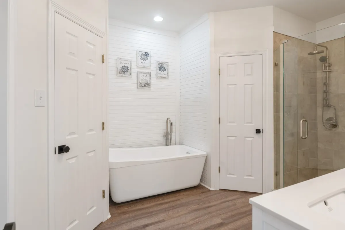 Primary bath with stand alone tub