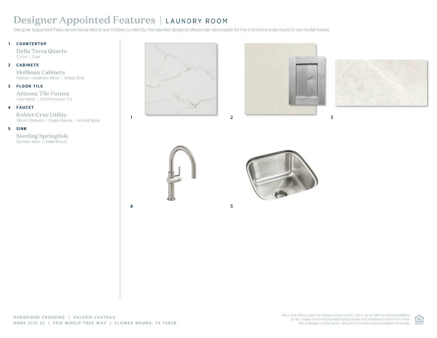 Valerie Chateau-Laundry Room Selections