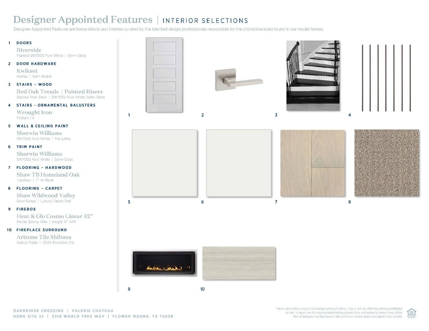 Valerie Chateau-Interior Selections