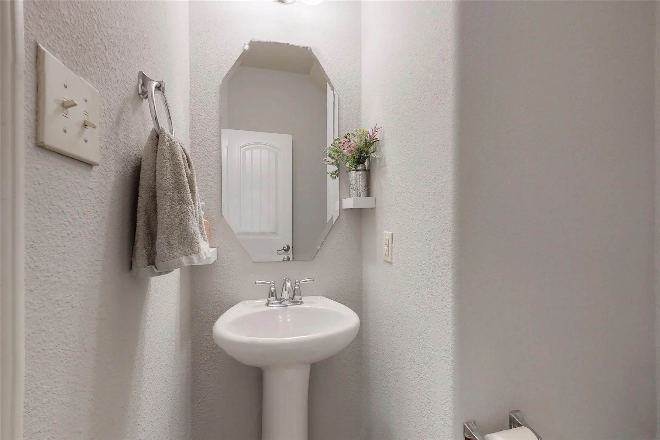Downstairs half bath.