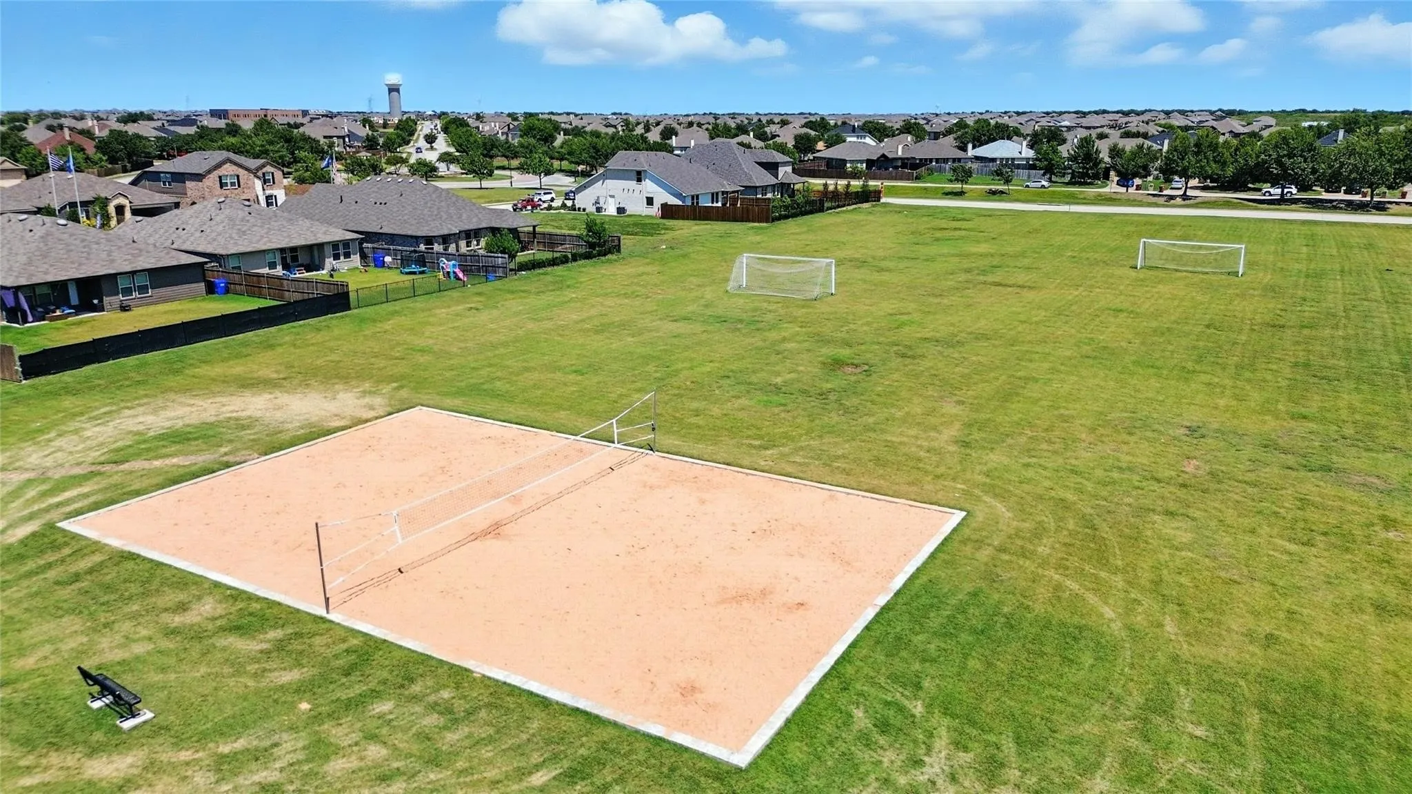 Aerial view of community area.