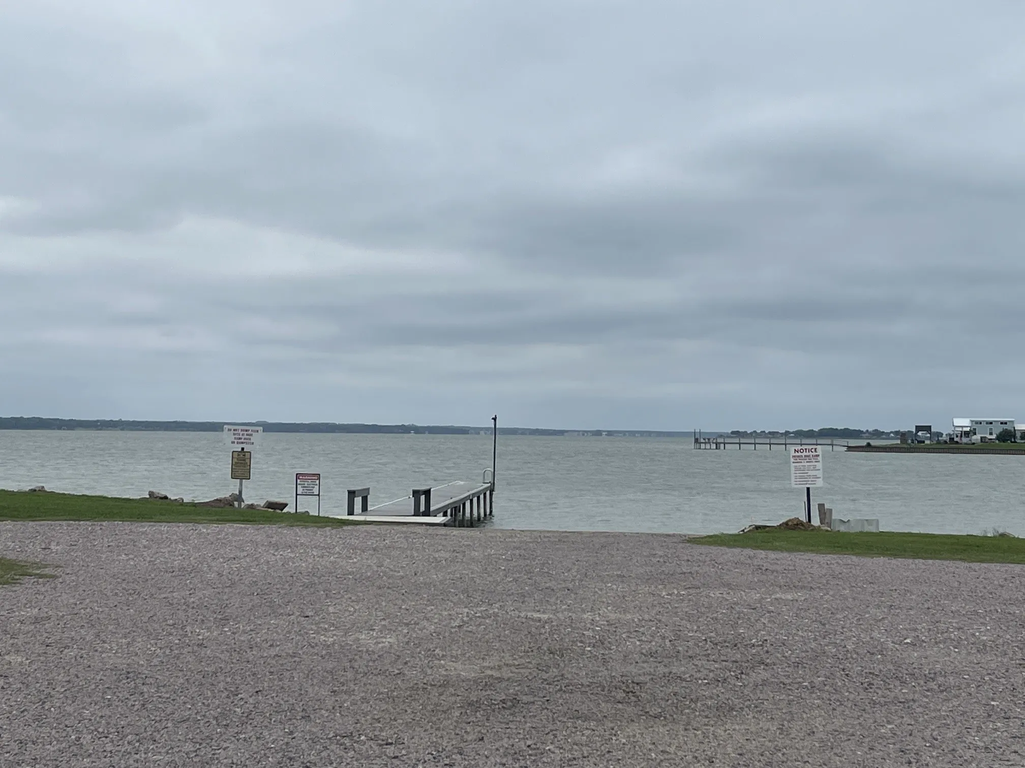 boat ramp area