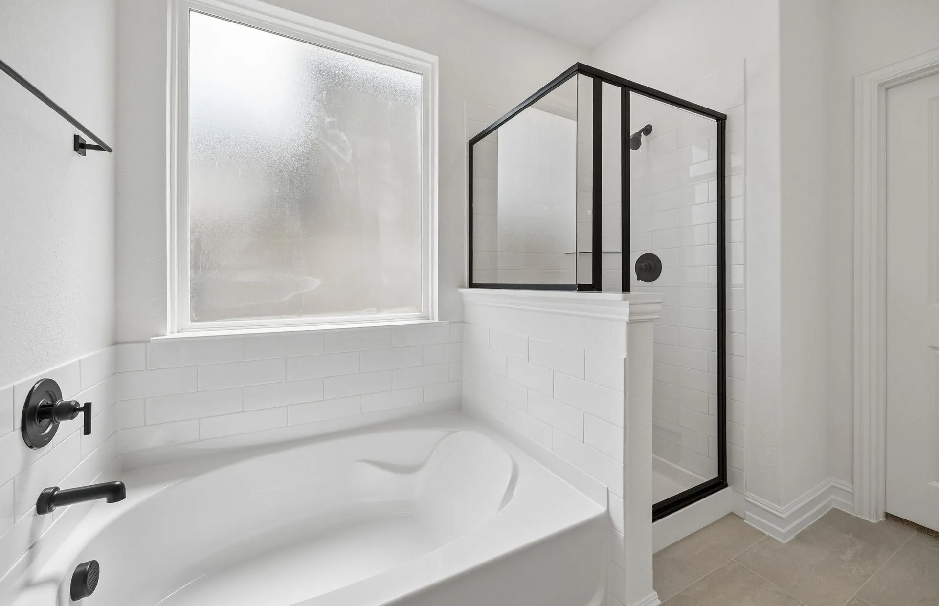 Separate tub and shower in primary bath