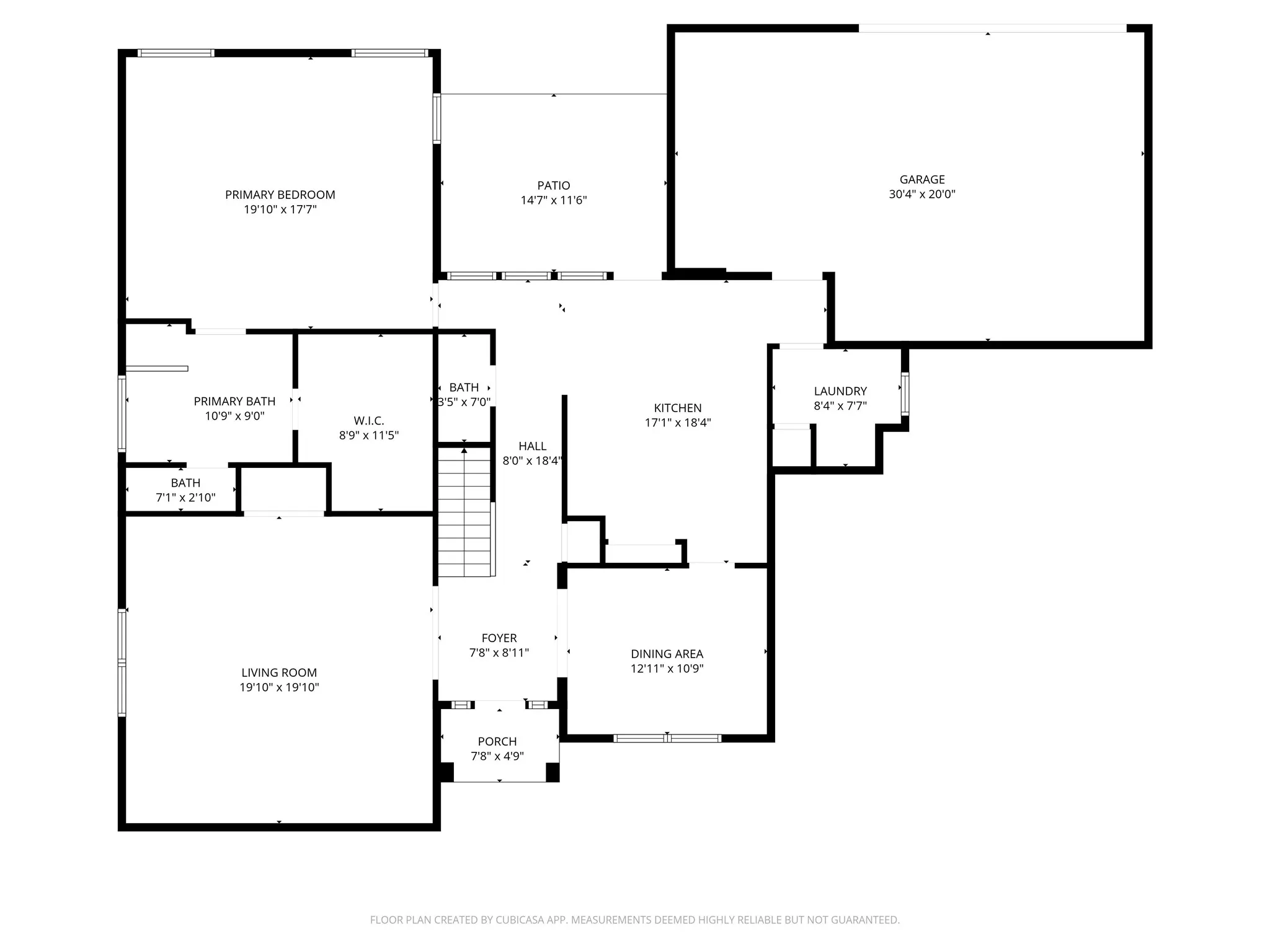 First floor shows a huge family room with access to the dining room and kitchen, with amazing lighting from the front and back of the home