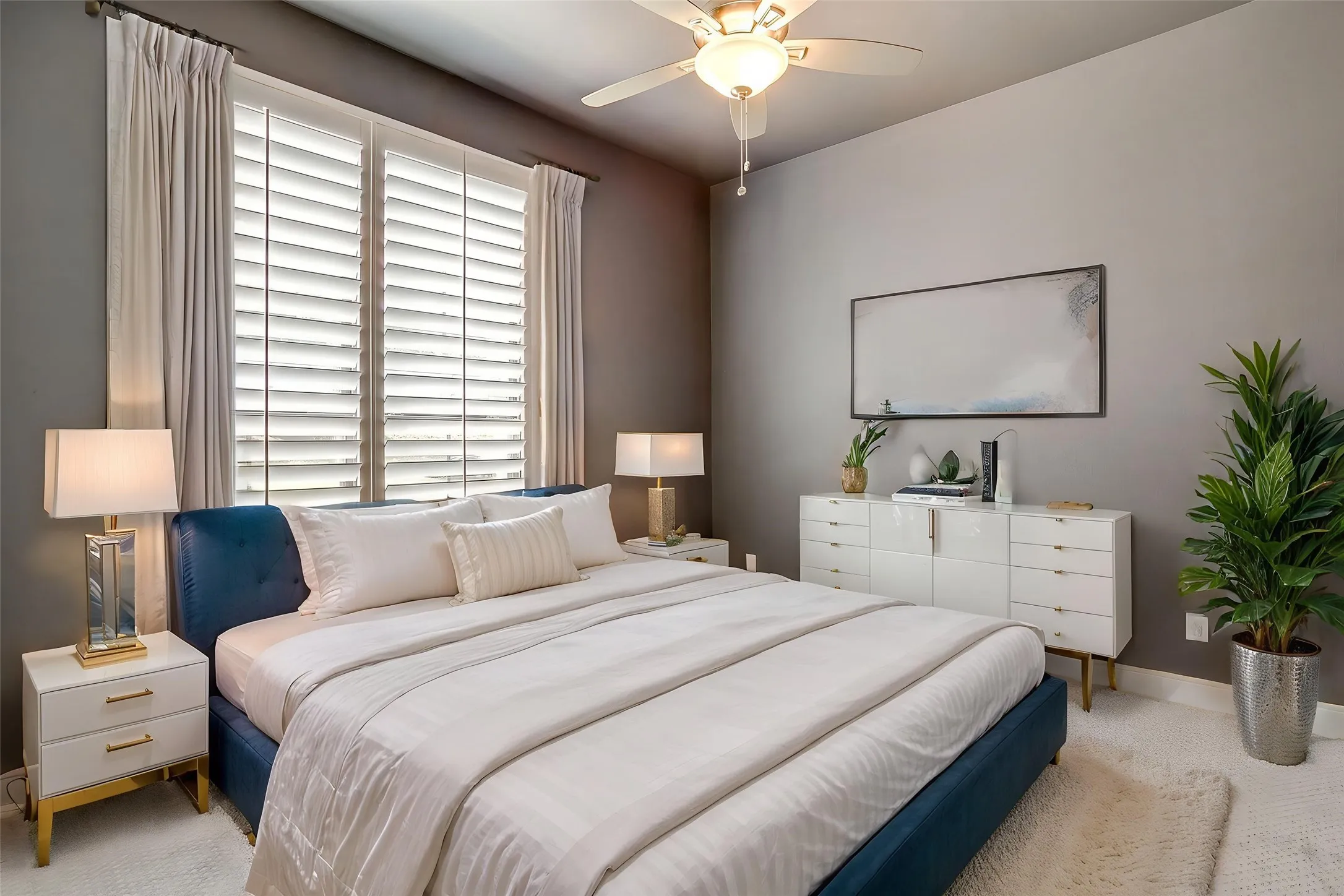 2nd bedroom on main level- Virtually Staged