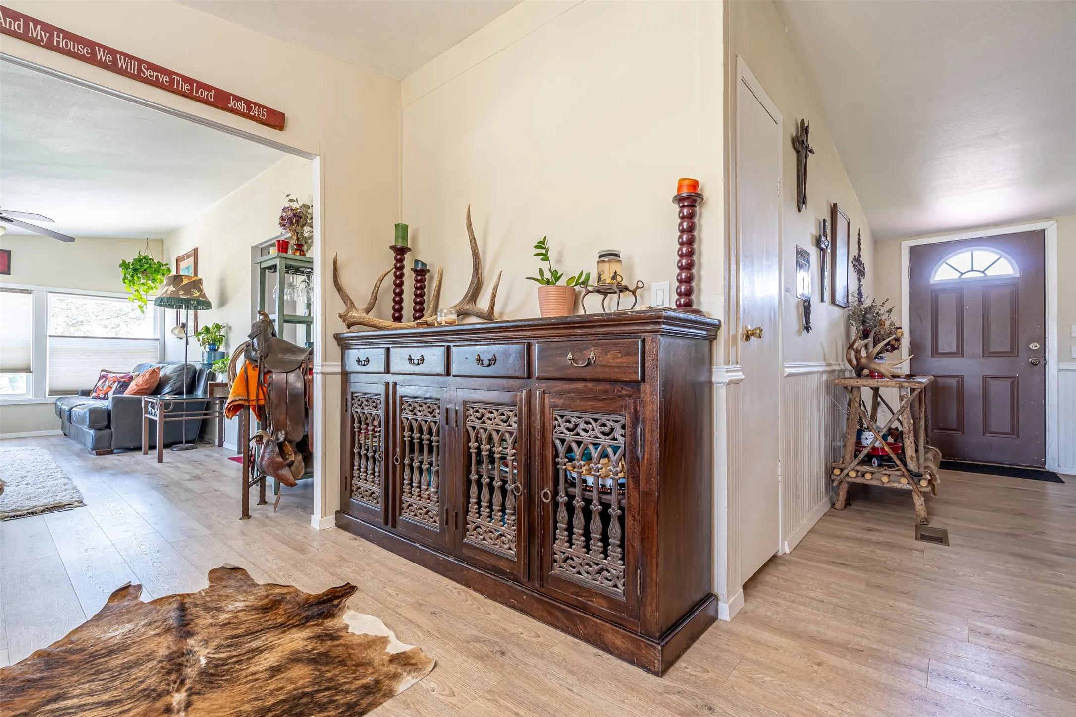 View of entry from kitchen.