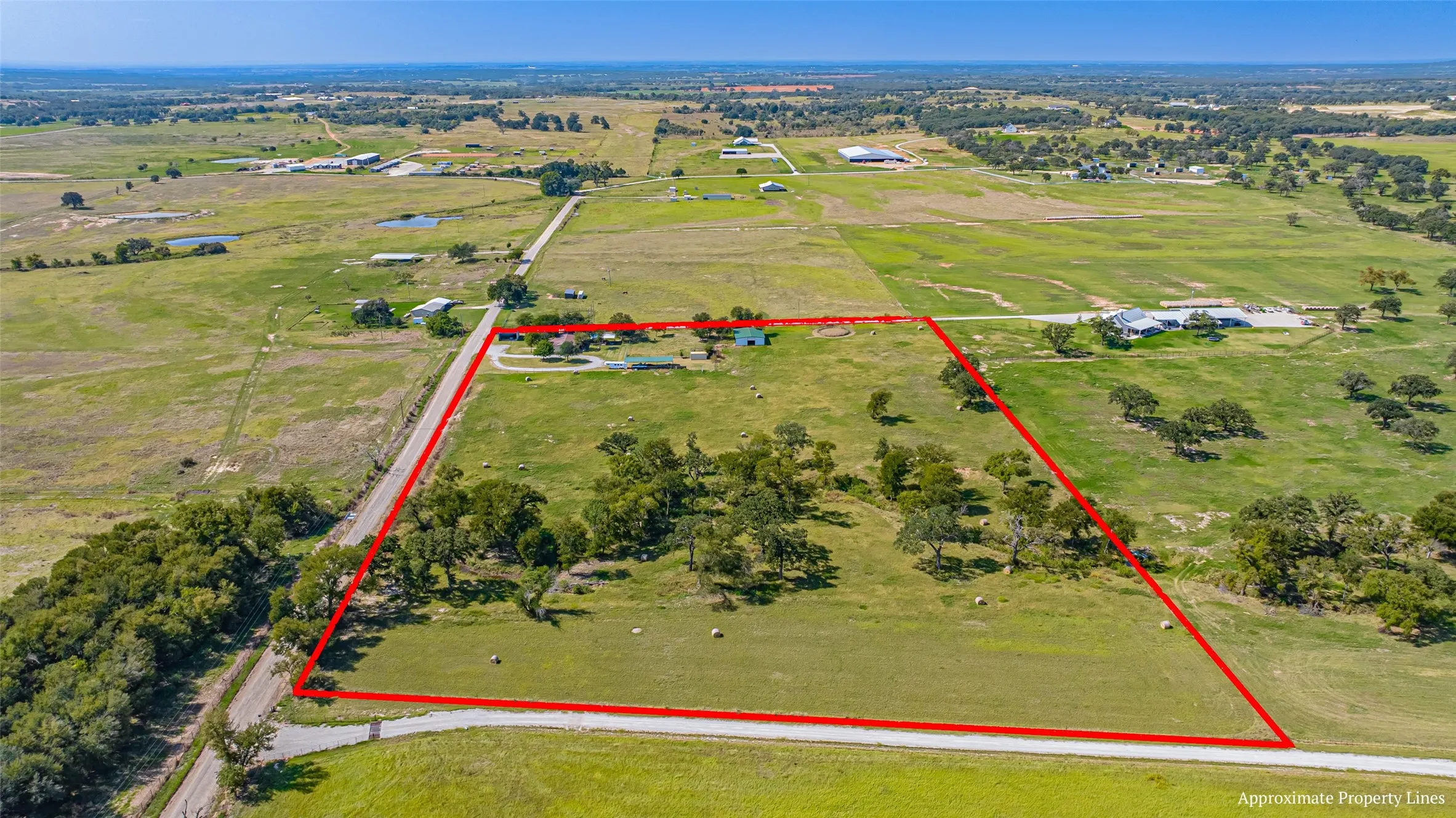 View of rural area featuring approx. property parcel outlined.