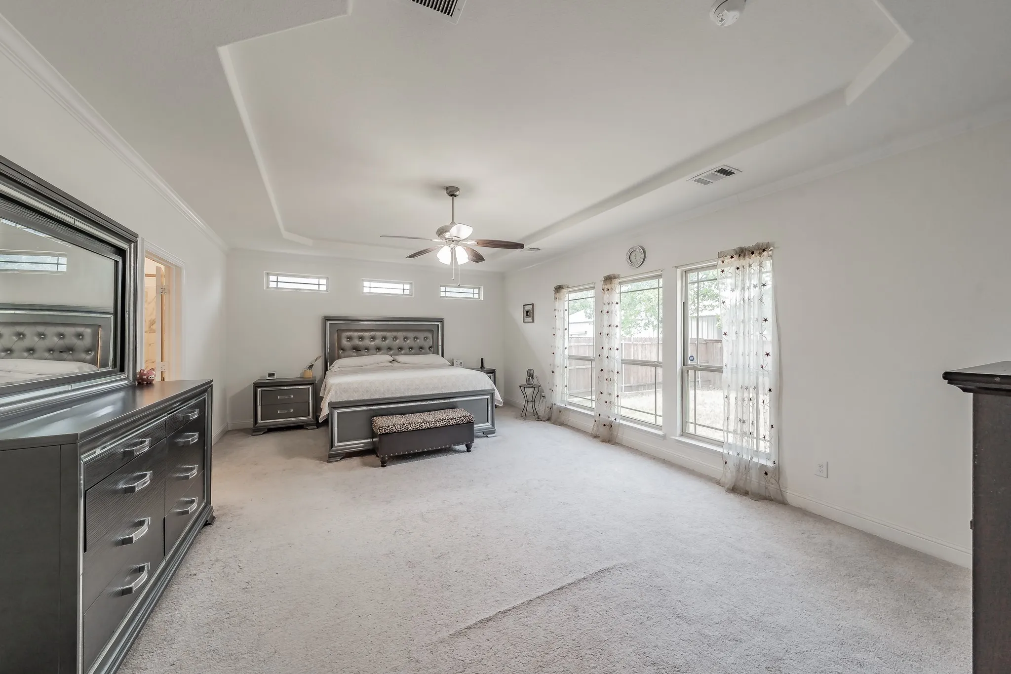 Primary bedroom measures 16 x 21