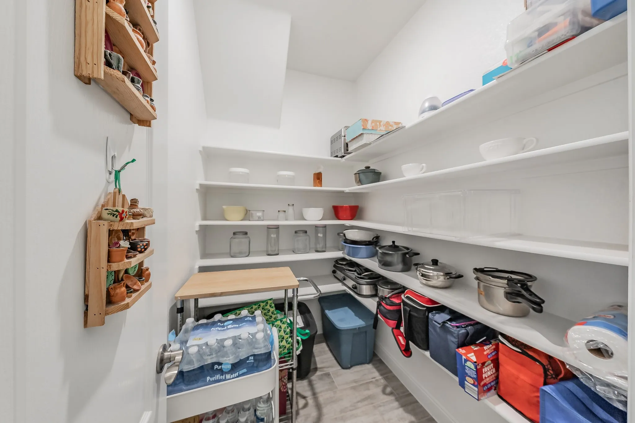 View of large pantry