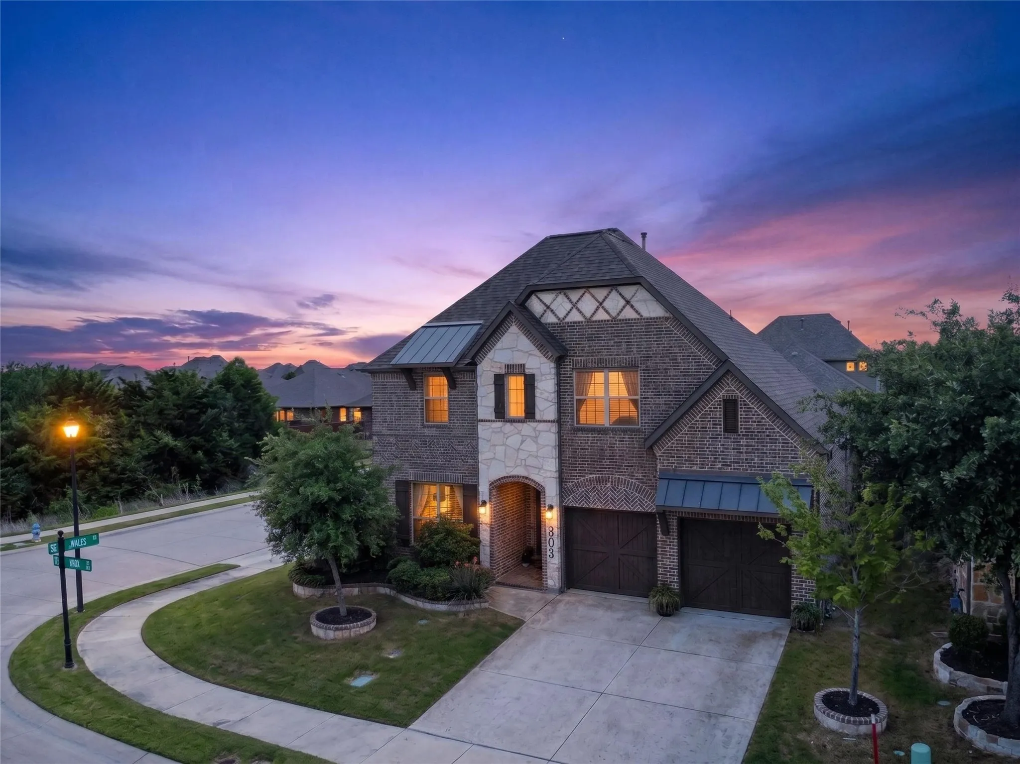 Impressive Stone Creek home situated on a prominent corner lot.