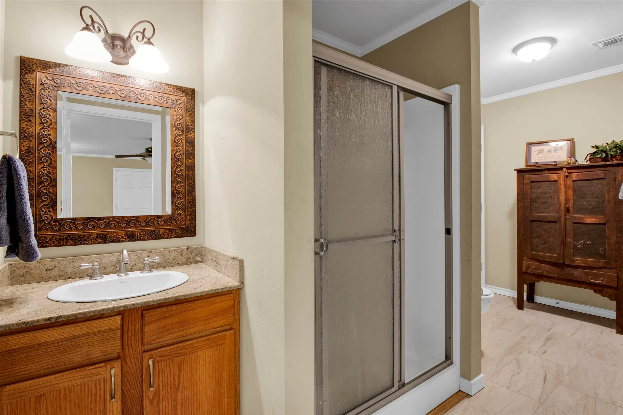 2nd Floor -Full Bath #3 with floored attic access