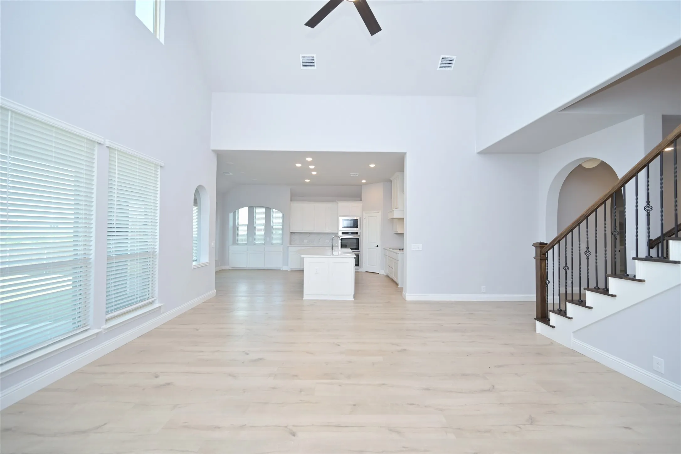 Living facing Kitchen & Dining
