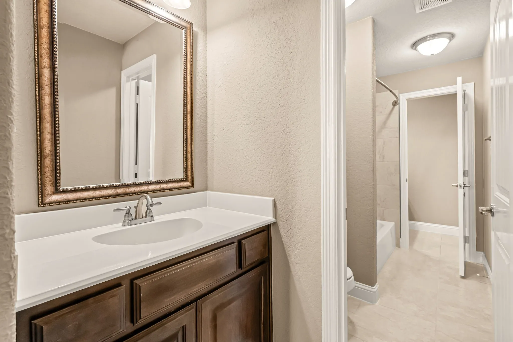 Second floor Jack and Jill bathroom