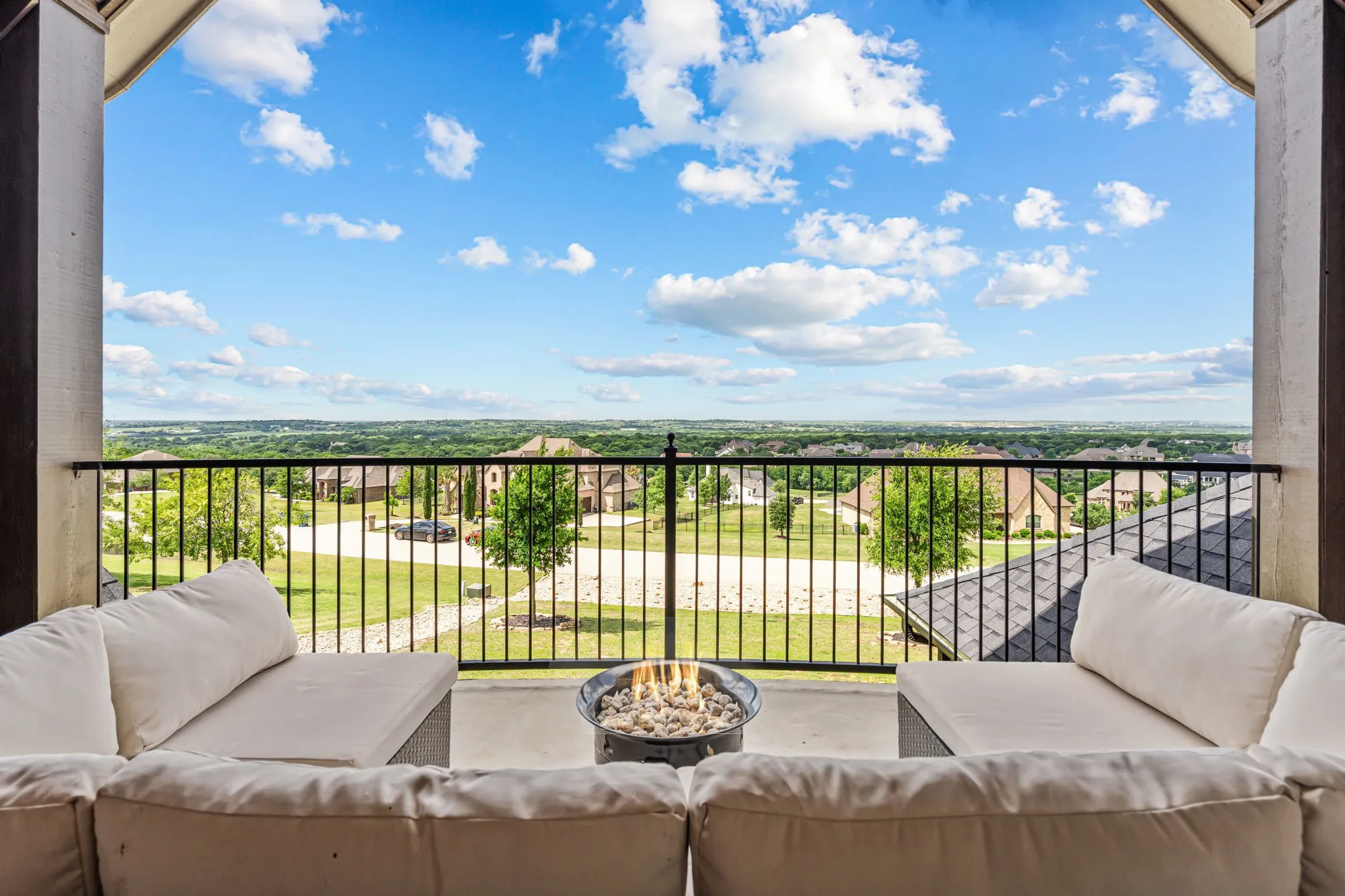 Balcony view off the loft game room / sitting area