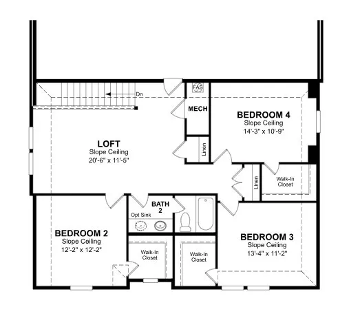 Beazer Homes Villages of Hurricane Creek Rainier Floorplan.