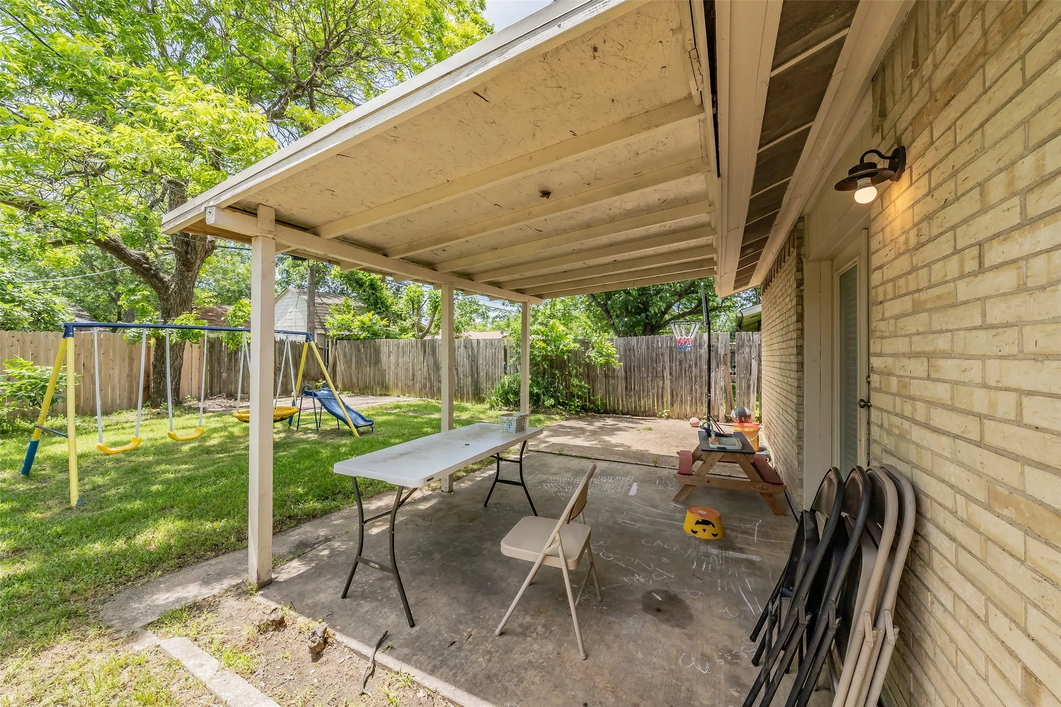 Covered patio
