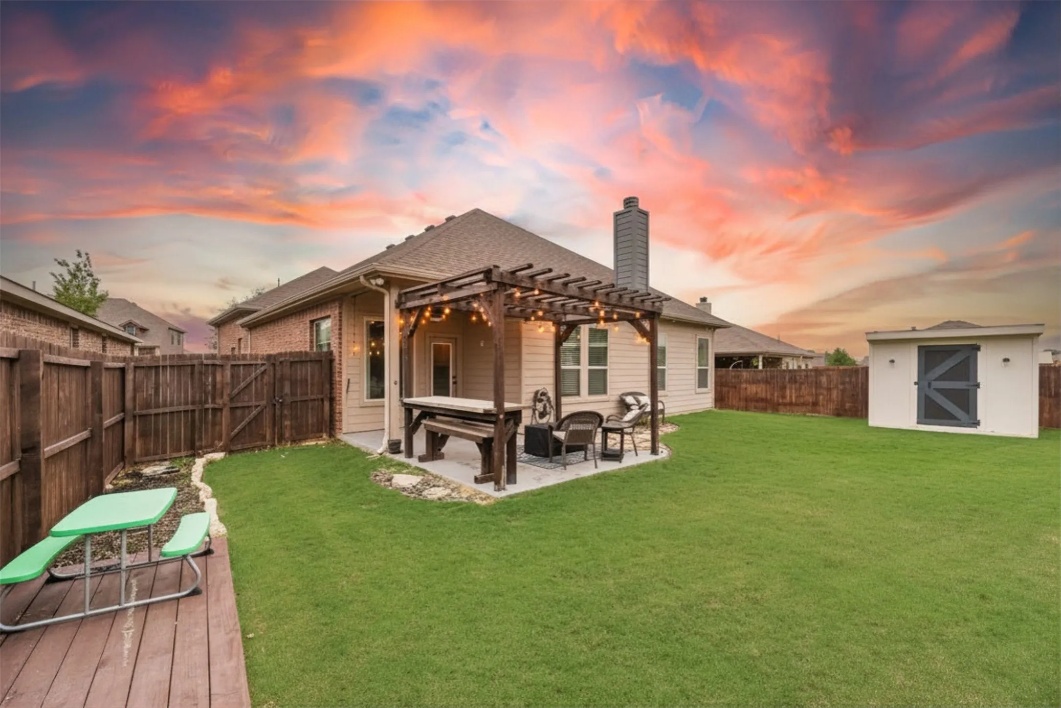 This back patio is just calling your name with BBQ's, hang outs and peaceful evenings outside.
