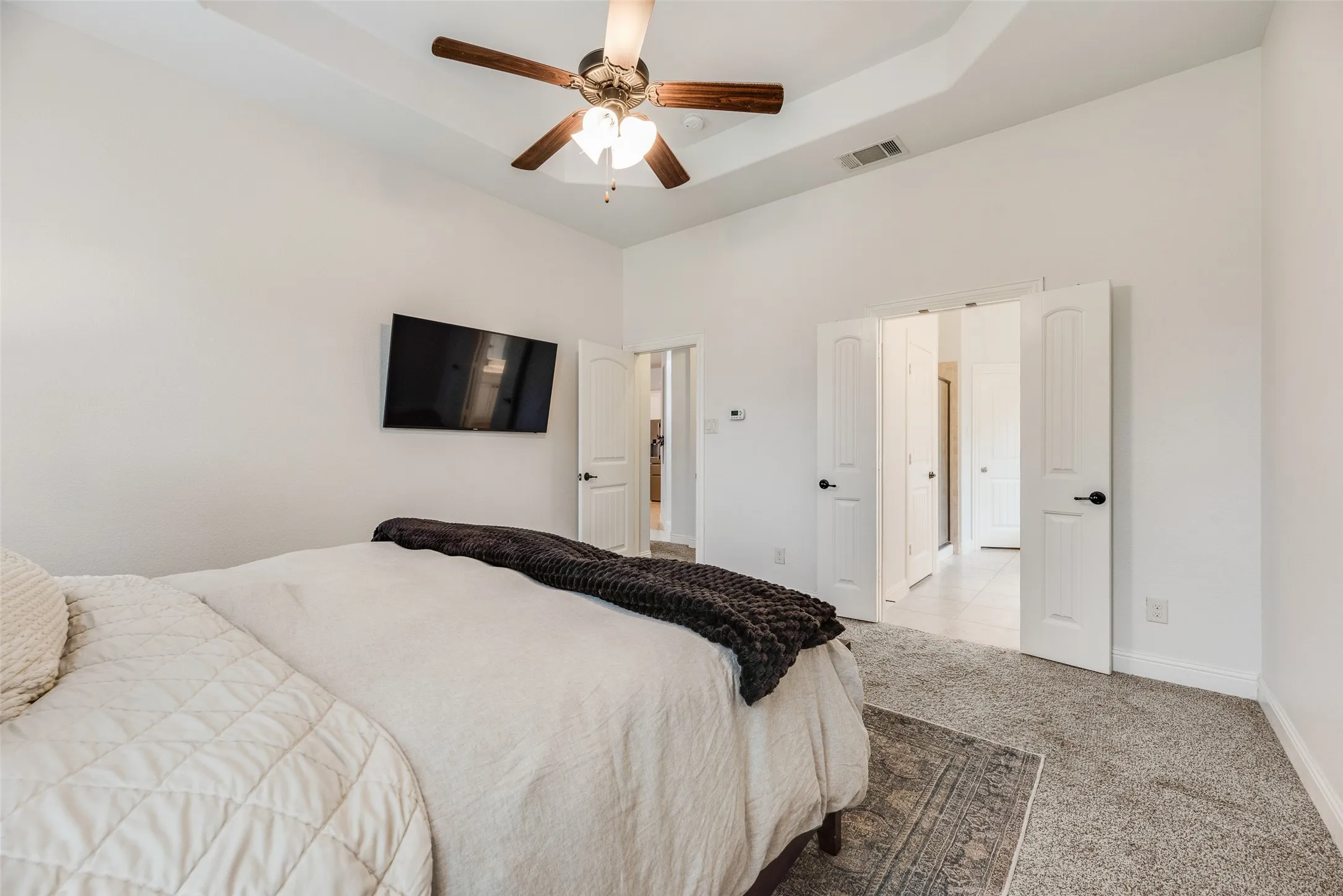 Spacious primary bedroom on it's own wing