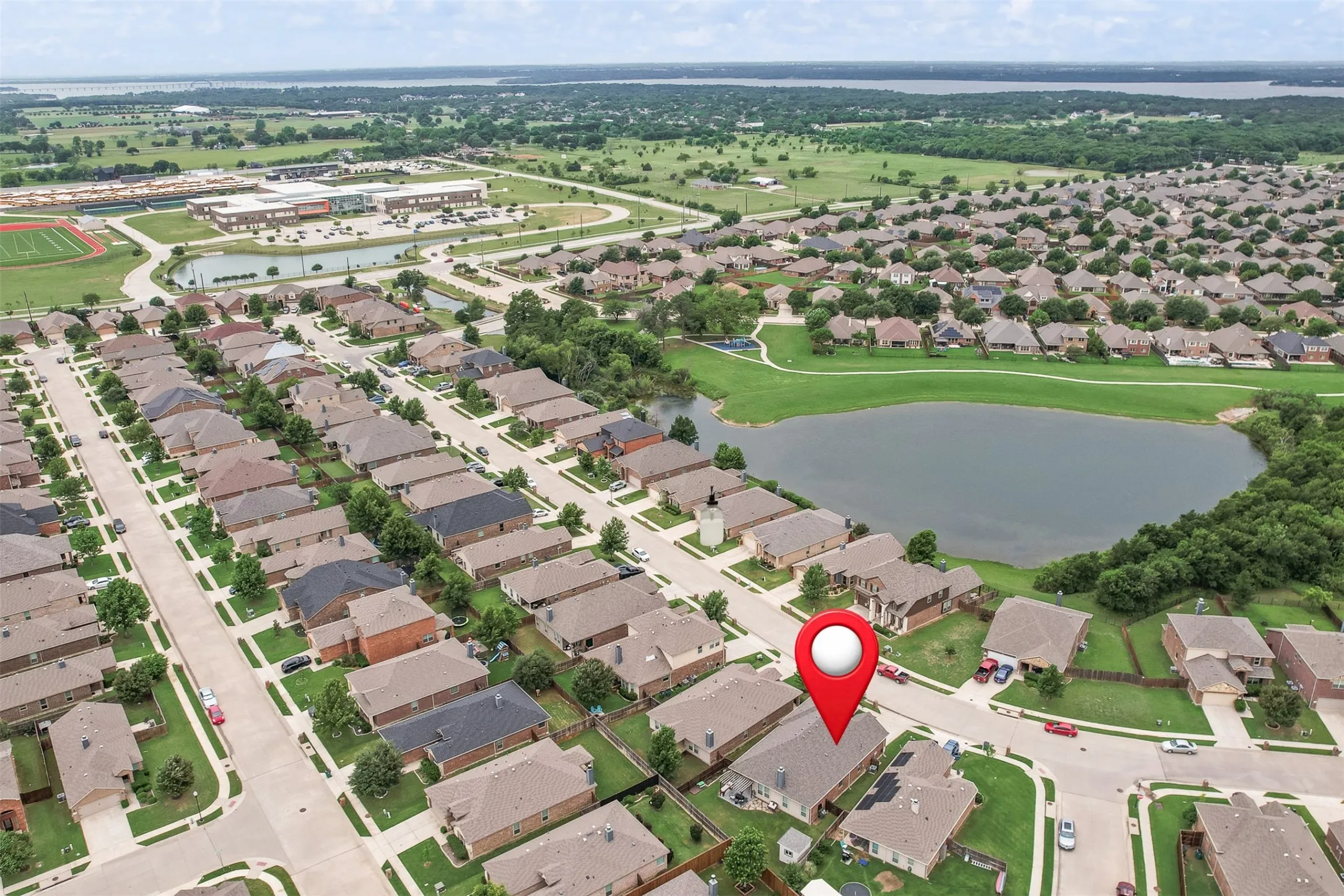 Close to pond and HOA amenities