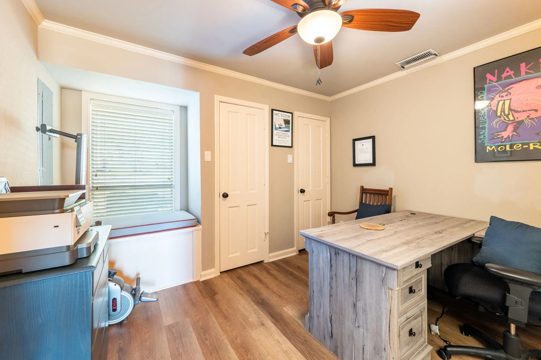 Second bedroom with built in storage
