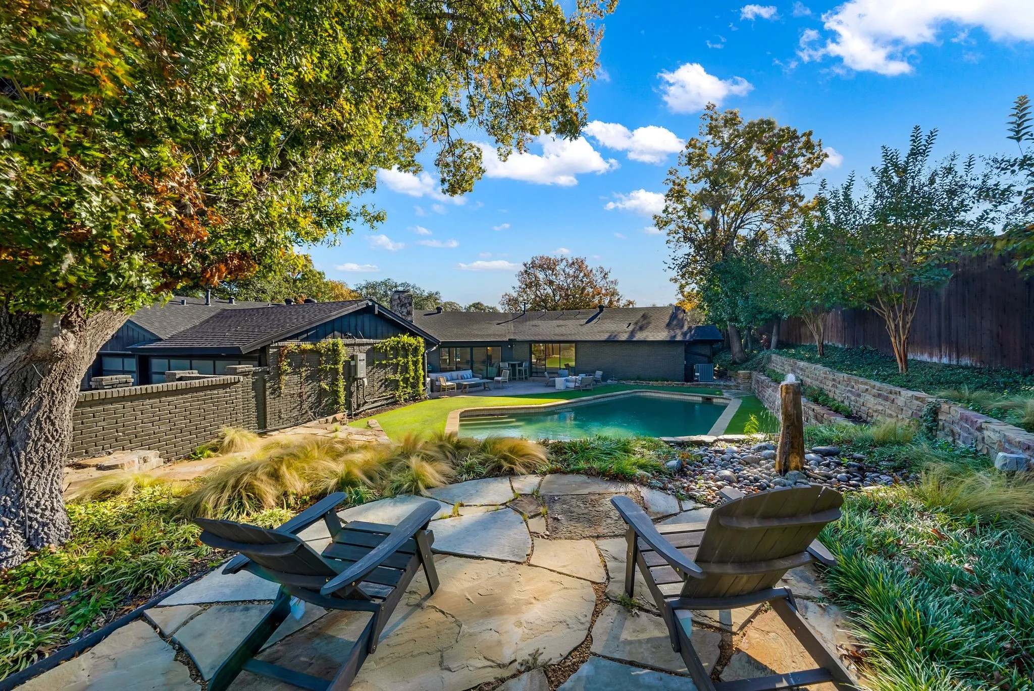 View of pool featuring a fenced backyard and a patio