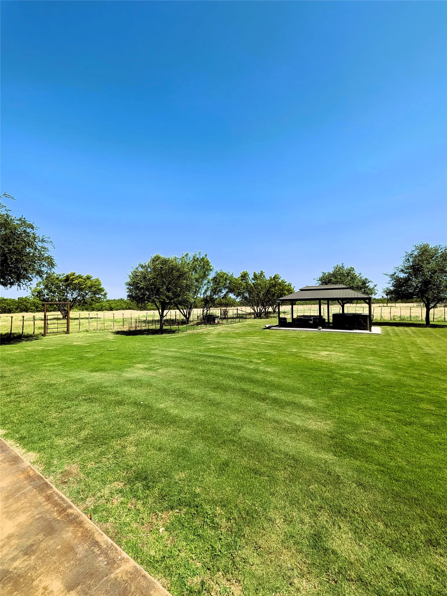 Backyard w/pergola and dog run