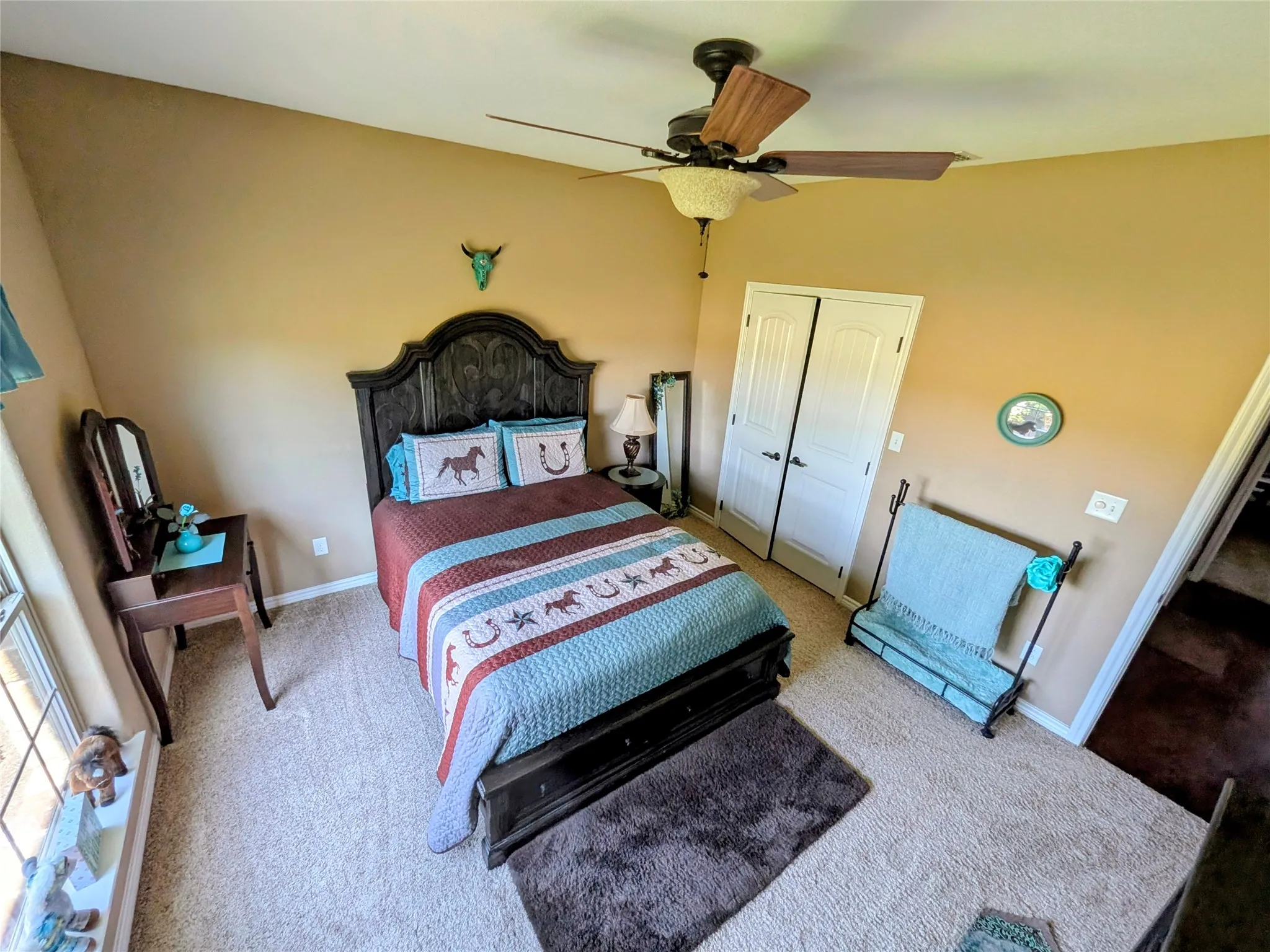 Bedroom #2 with large closet and big windows