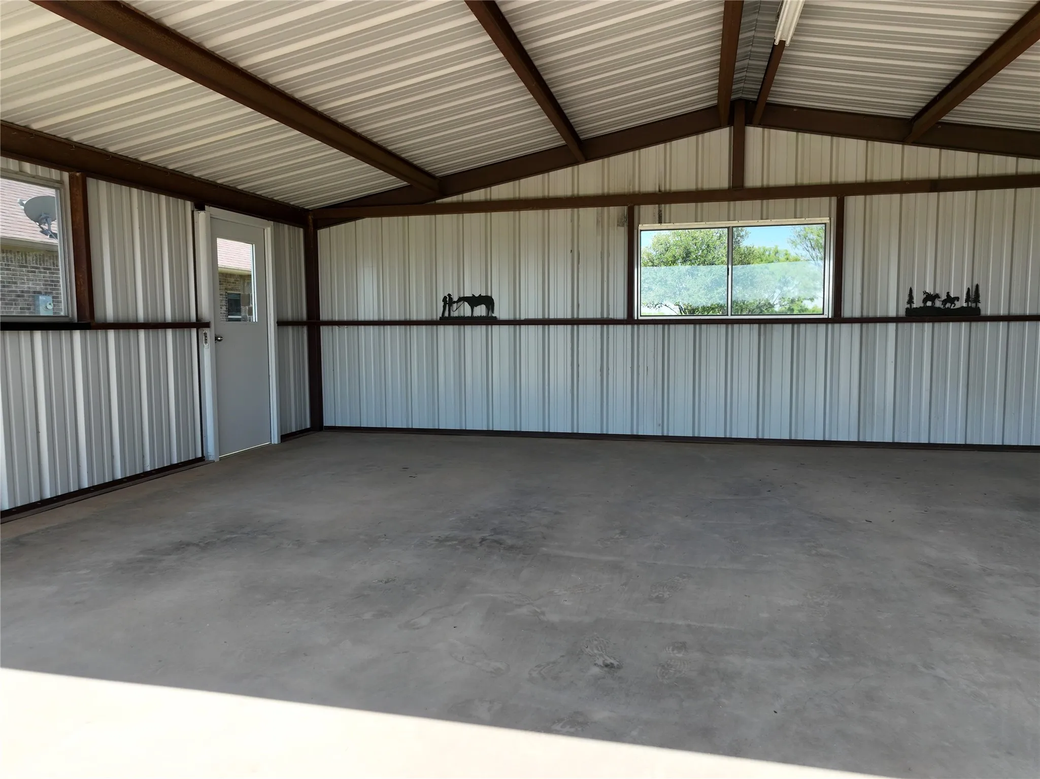 inside of garage