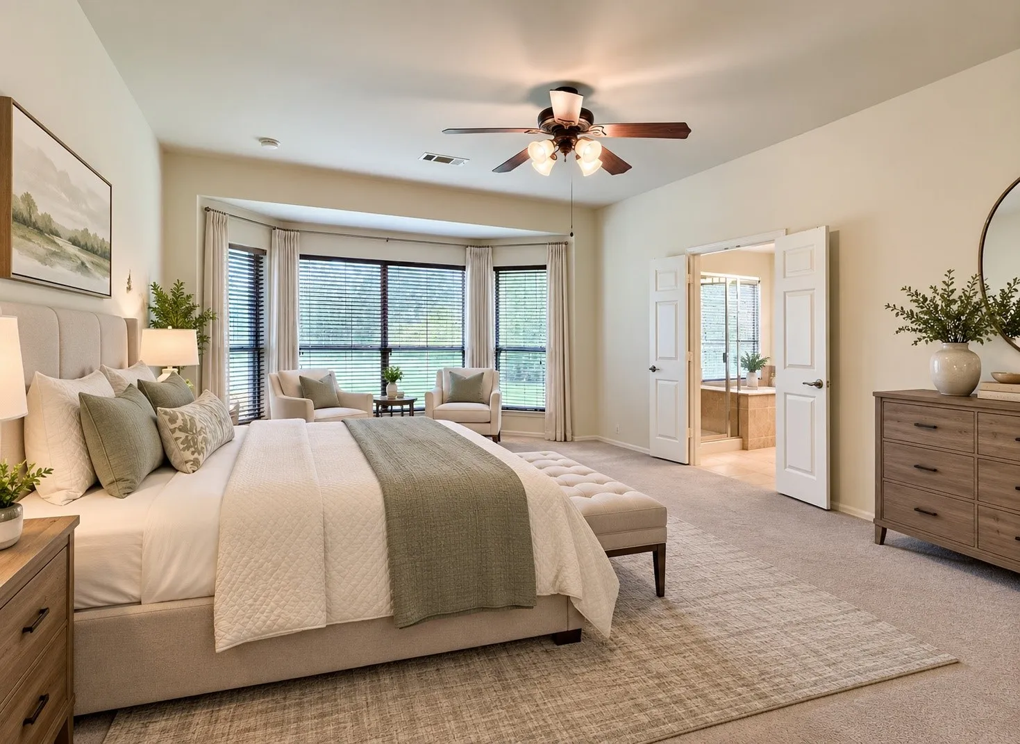 Primary Bedroom - Virtually Staged to Show Potential