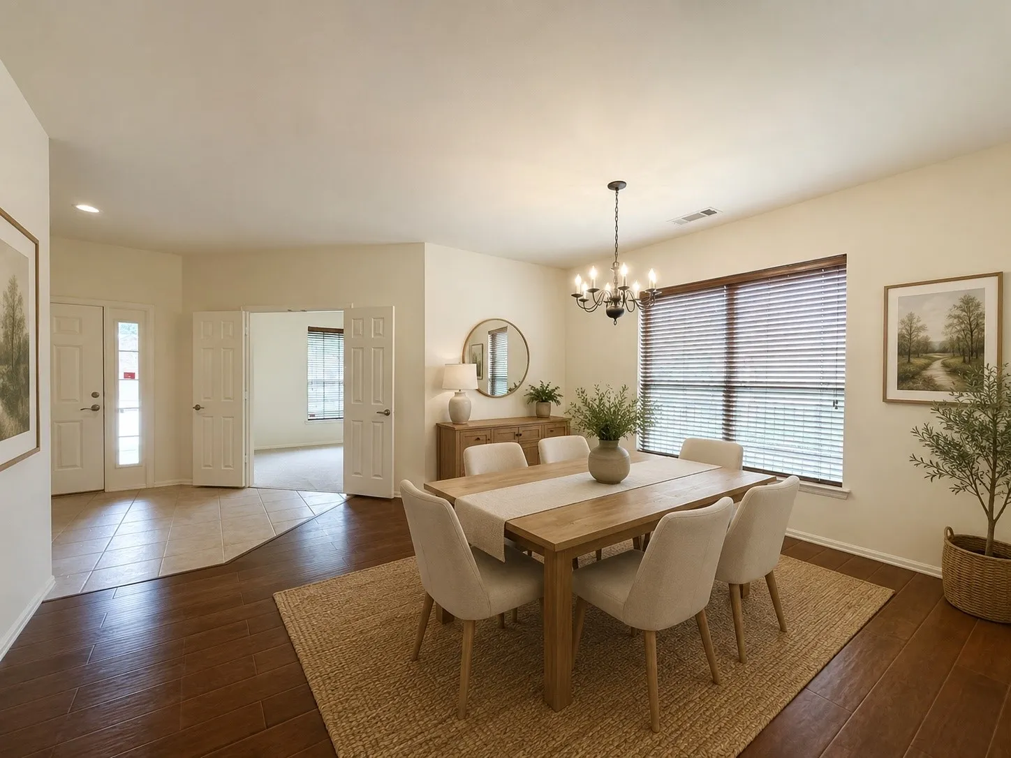 Dining Room/Entry – Virtually Staged to Show Potential