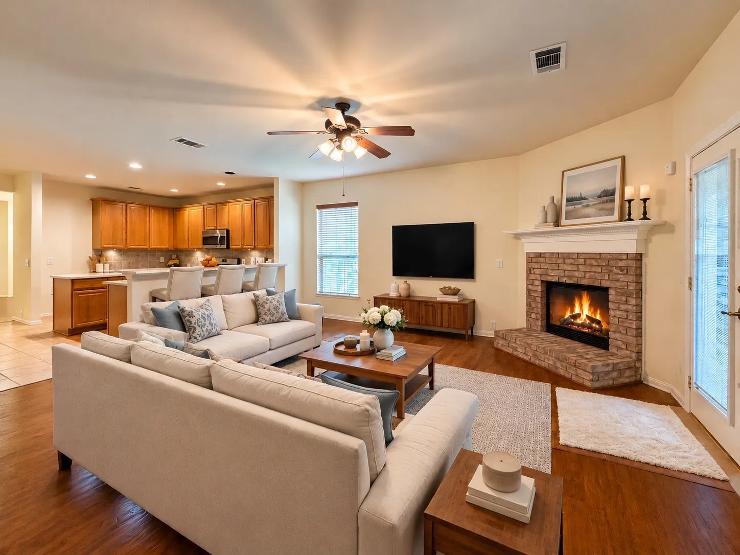 Living Room - Virtually Staged to Show Potential