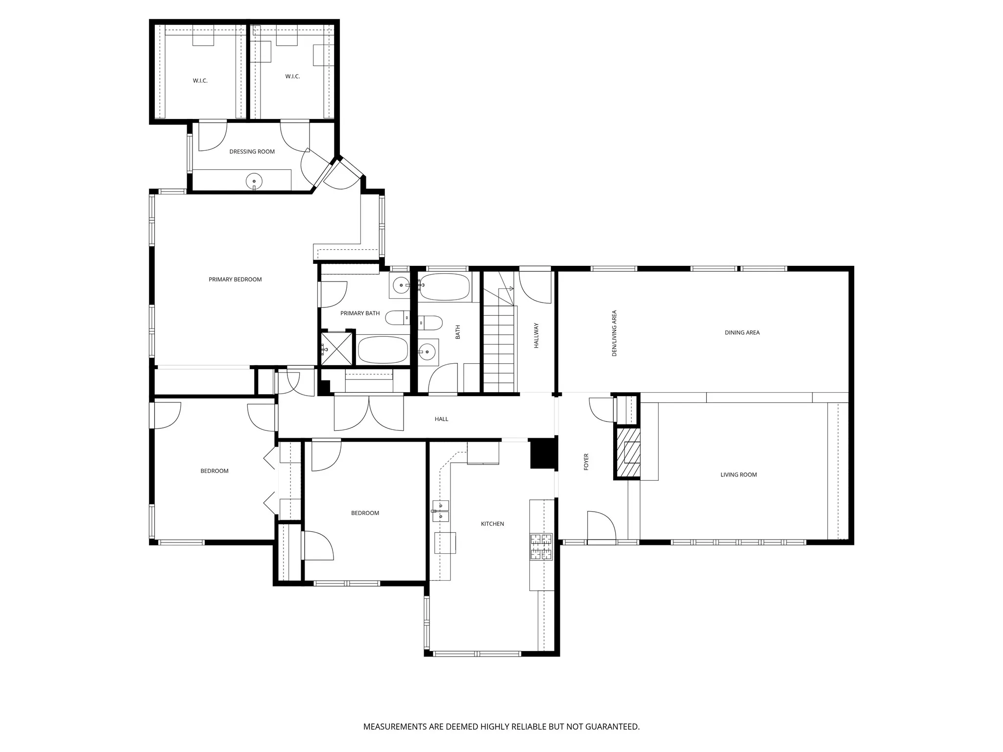 Main level floor plan